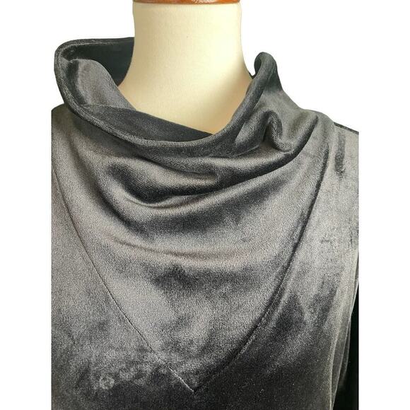 RBX Active Women's Velvet Long Sleeve Pullover Black Top Large - Picture 4 of 6